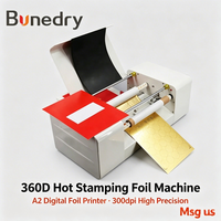 Machine automatique de marquage à chaud 360D, format d'impression A3, feuille d'impression 300 dpi pour couvertures rigides graphiques et cartes