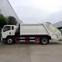 Camion compacteur de déchets Howo 7CBM, camion de collecte des déchets, prix d'usine