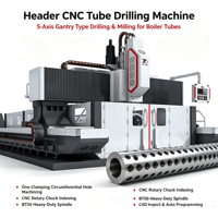 Machine de perçage de tubes CNC pour collecteurs de chaudière