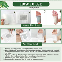 Patchs pour les pieds relaxants à base de plantes végétaliens en marque privée, vente chaude, soin du sommeil de 6 à 8 heures