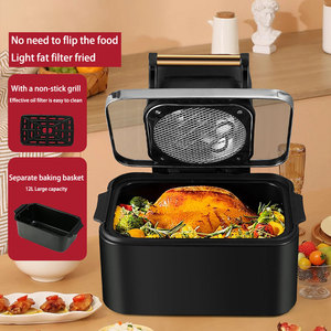 Freidora de aire visual grande digital New15L al por mayor, horno de cocina para el hogar, horno tostador eléctrico, freidora de aire caliente sin aceite - Product Image 4