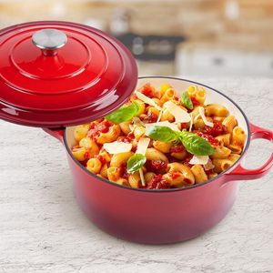 Olla de <span class=keywords><strong>Hierro</strong></span> <span class=keywords><strong>Fundido</strong></span> con Revestimiento de Esmalte de Color Degradado Premium para Cocina Casera y Cenas Festivas - Product Image 5