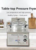 Friteuse à pression Broaster, friteuse à pression de comptoir pour la maison, petite friteuse à poulet KFC, machine à frire sous vide, friteuse à pression électrique 16L