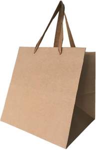 Sacs en papier kraft écologiques personnalisés pour supermarchés, avec poignée, pour cadeaux, vente en gros - Product Image 3