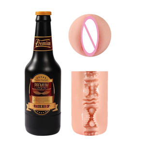 الجملة مخصص رجل الجنس لعب الجيب الهرة ذكر كوب البيرة زجاجة Masturbator - Product Image 3