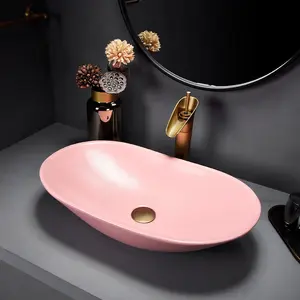 热销UBEST商业现代设计台面彩色陶瓷大理石艺术洗手盆