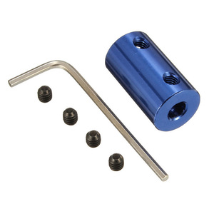 Blue Aluminum Alloy Rigid Coupling 10 Mm Bore For <b>3D</b> <b>Printers</b> And Models With Set Screws - Product Image 5