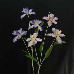 Bouquet de fleurs d'iris artificielles Junheyuan en soie, branche unique, décoration d'intérieur - Product Image 3