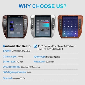 Upgrade Modification Automotive Car for Chevrolet Tahoe GMC Yukon 2007 2014 Accessories Tesla Style CarPlay Screen Monitor - Product Image 5