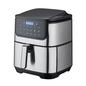 Airfryers de novo design automático 8 litros 1700w fritadeira de ar digital profunda elétrica sem óleo saudável