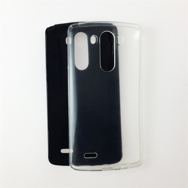 Manufacturer Wholesale Matte TPU Cases Soft Frosted Back Cover Silicone Mobile Phone Case for LG G3/D855/D850 Black