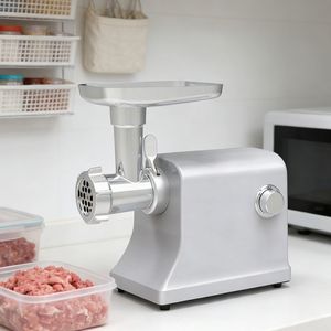 Picadora de Carne de Diseño Único, Motor de 1800W, Carcasa de Aluminio, Cabezal de Molienda, Enchufe de Dos Pines, Para Hacer Hamburguesas en Casa, 220V - Product Image 1