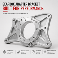 Kit d'adaptation de boîte de vitesses moteur personnalisé en alliage d'aluminium usiné CNC pour optimisation des performances