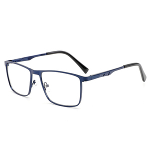 Monturas de Gafas Cuadradas de Metal Personalizadas con <span class=keywords><strong>Lentes</strong></span> Transparentes <span class=keywords><strong>para</strong></span> Gafas Graduadas Ópticas <span class=keywords><strong>para</strong></span> Hombre RTM-84011 - Product Image 1