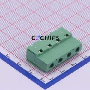 DB129V-7.62-4P-GN-S Screw Terminal Block Through hole Component (THT),P=7.62mm Connector 1x4P 7.62mm Green Through Hole - Product Image 1