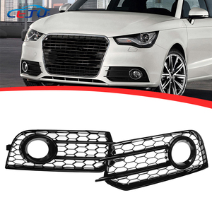Cubierta de Faro Antiniebla Delantero para Auto, Material ABS, Negro Brillante, Rejilla Delantera Tipo Panal para <span class=keywords><strong>Audi</strong></span> <span class=keywords><strong>A1</strong></span> 8X 2010 2011 2012 <span class=keywords><strong>2013</strong></span> 2014 - Product Image 1