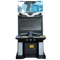Usine directe 2 joueurs 110V/220V métal poussoir combat Arcade Machine de jeu vidéo monnayeur enfants Console pour l'amusement