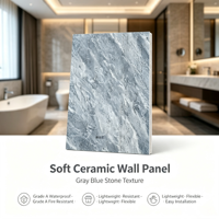 Revêtement mural en pierre flexible personnalisable, résistant au feu et à l'eau, en porcelaine souple pour la décoration des murs d'hôtels, de bureaux et d'appartements