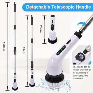 Cepillo Eléctrico Giratorio Telescópico Desmontable con Barra de Aleación Ajustable para Limpieza de Baños y Cocinas - Product Image 4