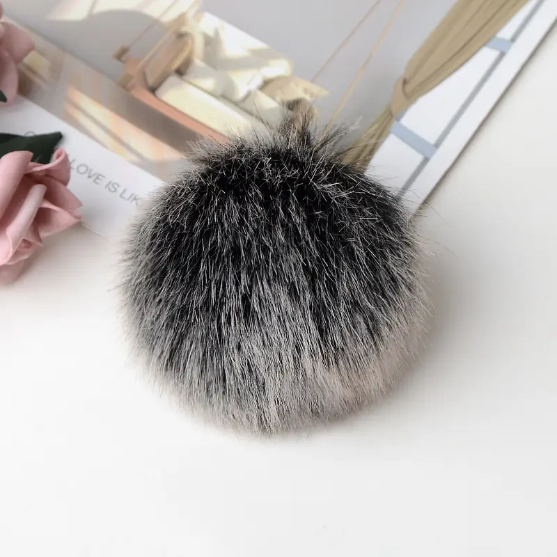 В наличии, розовые, серые, белые помпоны из искусственного меха смешанных цветов, пушистые Помпоны из искусственного меха, помпоны из искусственного меха высокого качества