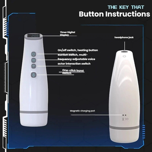 Volledig automatische intelligente geluidsmultifrequentie vibratiesimulatie kanaal <span class=keywords><strong>vagina</strong></span> volwassen seksspeeltje vliegtuigbeker seks - Product Image 2