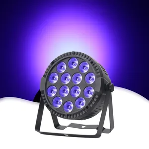 14PCs * 6W RGBW LED Light Par Light DMX 512 Sonido activado para escenario Disco DJ KTV Lámpara de boda