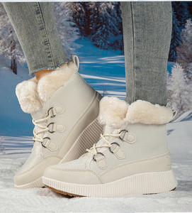 <span class=keywords><strong>Bottes</strong></span> d'hiver en coton pour l'extérieur, à semelle épaisse, pratiques pour la <span class=keywords><strong>chasse</strong></span> au canard, doublées de fourrure pour plus de confort - Product Image 3