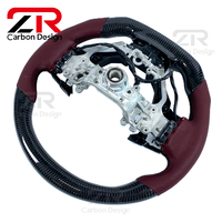 Volant sport personnalisé en fibre de carbone sergé avec LED améliorées pour Lexus IS250 IS300 IS350 IS300C ES NX