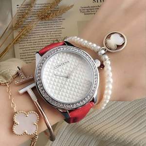 Reloj de cuarzo con correa de cuero y aleación de estilo empresarial para mujer, esfera de 38 mm, correa de 20 mm - Product Image 4