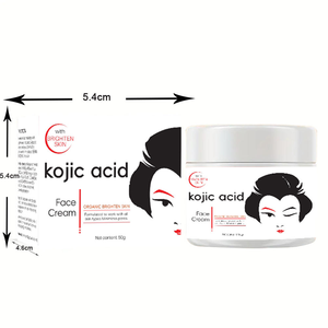 <span class=keywords><strong>Crème</strong></span> <span class=keywords><strong>Visage</strong></span> Raffermissante et Éclaircissante à l'Acide Kojique Biologique avec Ingrédients Herbacés 100g - Hydratante et Anti-<span class=keywords><strong>Taches</strong></span> - Product Image 1