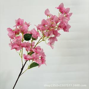Fleurs artificielles Qiye, bougainvillier en soie rose 30 cm, décoration de mariage et de maison - Product Image 2