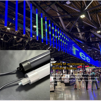 Barre lumineuse matricielle RVB à LED verticale à 360 degrés avec contrôle DMX 512, éclairage KTV 15W