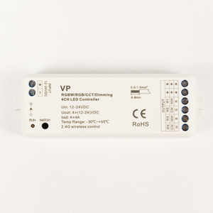 Controlador LED Inalámbrico 2.4G Vp V3 12V 24V 3/4 Canales RGB RGBW para Tiras de Luz, Control Remoto RF Inalámbrico R8 RT9 de 4 Zonas - Product Image 3