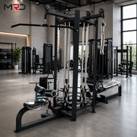MRD-B1400-2 Equipo de Gimnasio Multifuncional Comercial de 4 Estaciones, Máquina de Entrenamiento de Fuerza Multifuncional para Gimnasio