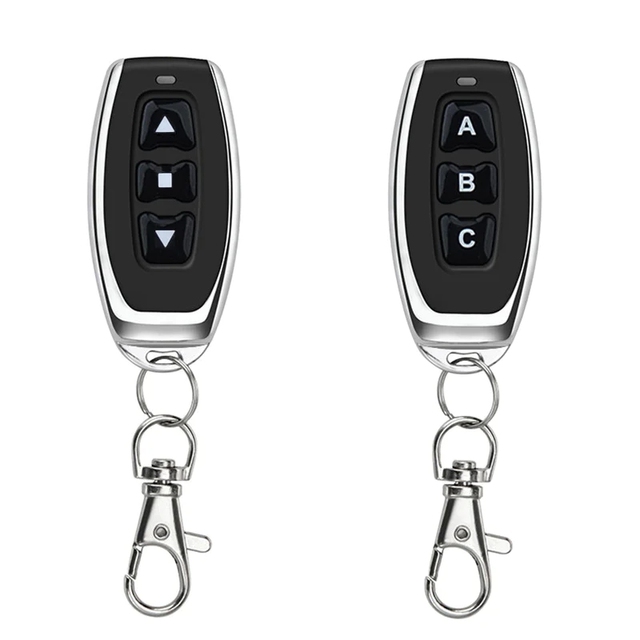KT05-3K 433Mhz 3 Button Metal Remote Control Learning Code EV1527 Wireless Transmitter