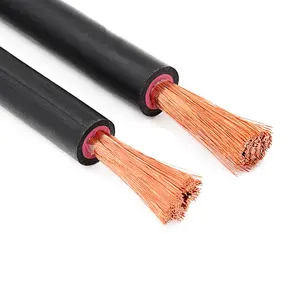 1 2 3 4 Awg Extremely Durable Flexible Welding Cable High Grade Black Epdm Insulation For Entertainment Or Stage Lighting Cable