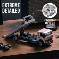 PB PB8836 Nuevo Remolque de Plataforma Portacontenedores, Modelo de Coche Educativo, Juguete de Ladrillos para Ensamblar, Coche de Juguete para Niños, Regalo, Sets de Bloques de Construcción