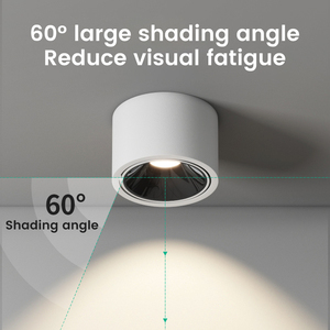 Projecteur LED 5W/7W/10W/12W/ Lumière descendante pour couloir, angle réglable, type plafond, salon, projecteur domestique - Product Image 3