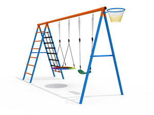 Trẻ Em Vườn Ngoài Trời Kim Loại Chiếc Đĩa Đu Đặt Đa Chức Năng Trẻ Em Kim Loại Vườn Đu - Product Image 4