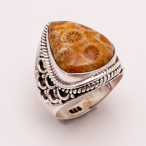 Bijoux fins faits à la main Bague en argent sterling 925 avec pierres précieuses en rhodochrosite naturelle Style classique pour fête Fournisseurs indiens en gros - Product Image 2