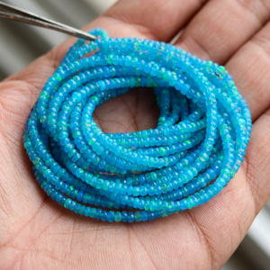 Vente en gros de pierres précieuses d'opale naturelle faites à la main, taillées en ovale, 2*3-12*14mm, effet chromatique, pour la fabrication de bijoux - Product Image 5