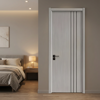 Portes intérieures en bois pour appartements d'hôtel, portes pliantes finies, style ouverture par poussée et traction, design moderne, décoration
