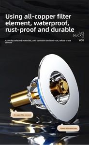 Siphon de sol moderne et minimaliste en cuivre anti-odeur pour la rénovation des toilettes et des égouts - Product Image 3