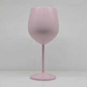 Gobelet en métal commercial KTV, logo personnalisé, coupe à cocktail, blanc mat, luminescent dans le noir, verre à vin en acier inoxydable - Product Image 5