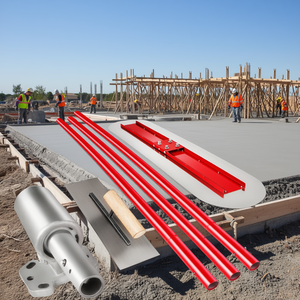 Kit de flotteur à béton en acier au manganèse 48 x 12 pouces avec support de poignée pour la finition du béton de construction et de piscine - Product Image 2