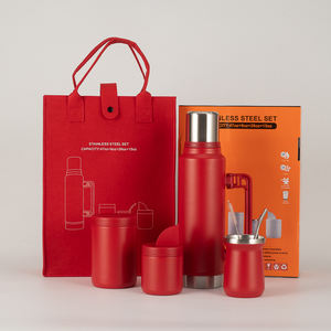 Kit Yerba Mate en acier inoxydable de qualité supérieure, bouteille isolée de <span class=keywords><strong>gourde</strong></span> 1300ml, récipient, Bombilla, brosse de nettoyage, ensemble de filtres à thé - Product Image 2