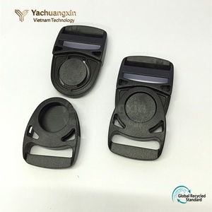 หัวเข็มขัดพลาสติกสีดำแบบปรับได้สำหรับสายรัด ดีไซน์ใช้งานง่าย - Product Image 6
