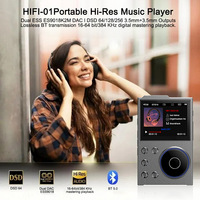 Nuevo Reproductor de Música MP3 HiFi con Pantalla de 2.4", Memoria de 16GB, BT 5.0, Audio Digital Portátil de Alta Resolución Sin Pérdida DSD, Soporta hasta 128GB
