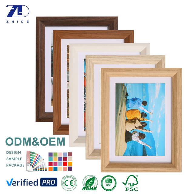 Lightweight MDF Wooden Photo Frame Wall Hanging Simple Classic Multi-Color Home Decor Living Room 4x6 5x7 8x10