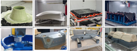 Routeur CNC 5 axes haute précision pour le découpage de composites, les pièces en plastique thermoformé et la finition des bords